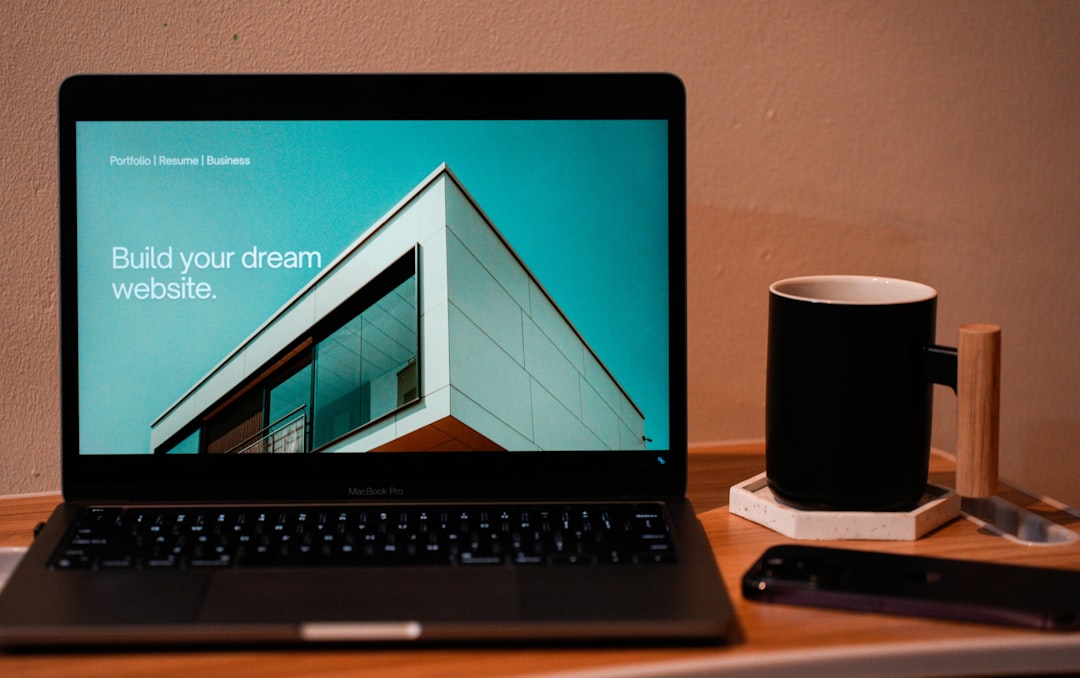 Laptop used to build a website
